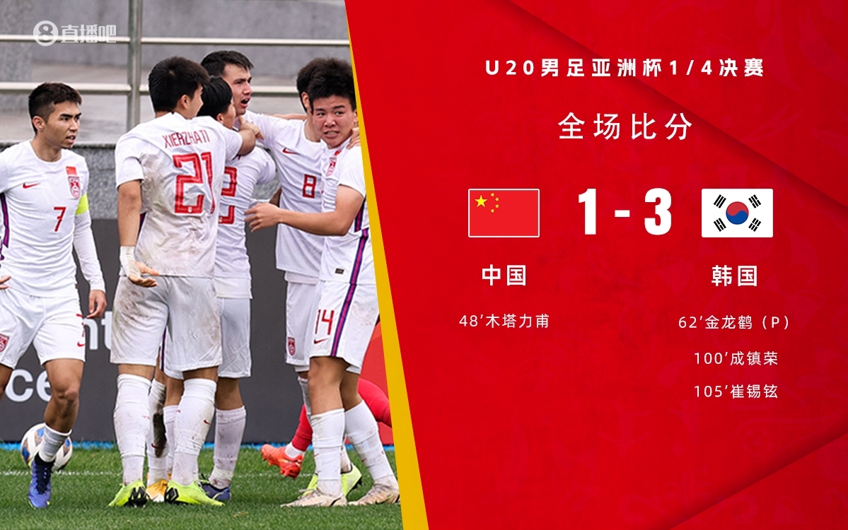 復(fù)仇！U22國足絕殺復(fù)仇韓國，2年前U20亞洲杯加時憾負無緣世青賽