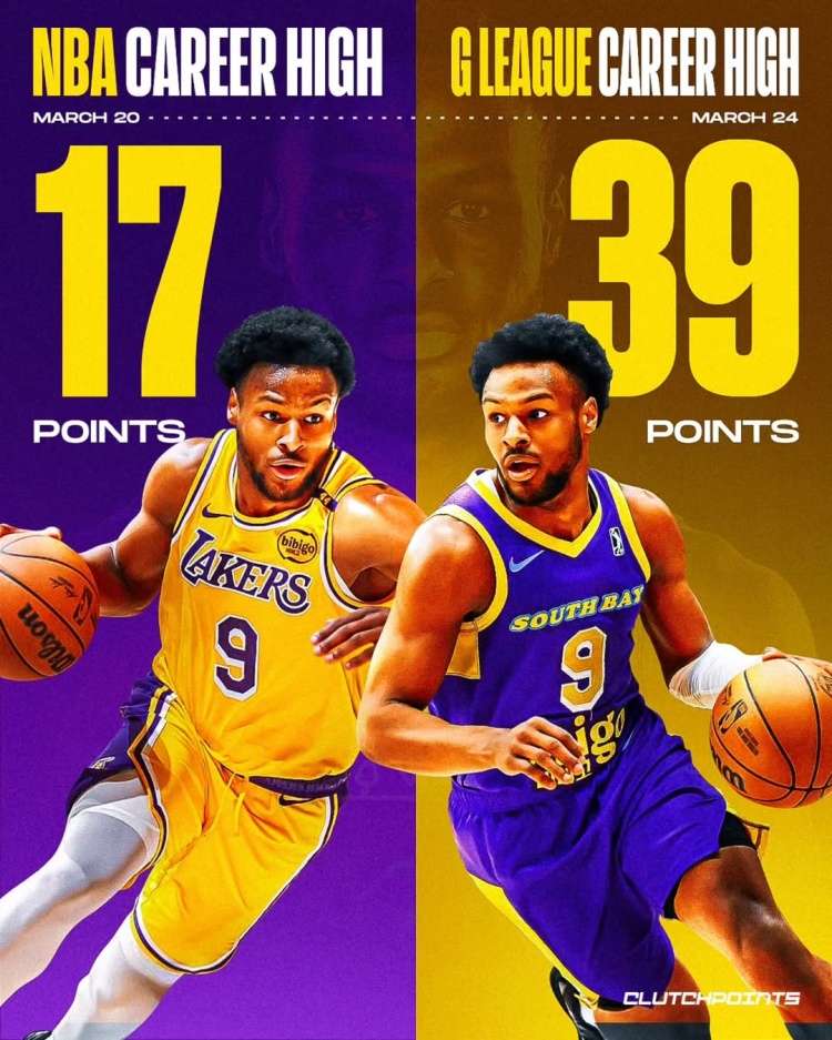 在進步！布朗尼一周內(nèi)先后創(chuàng)下個人NBA和G聯(lián)盟單場得分新紀錄
